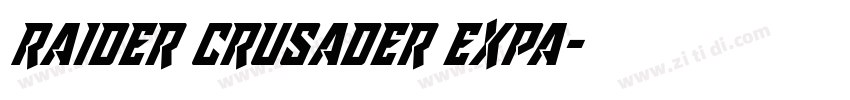 raider crusader expa字体转换